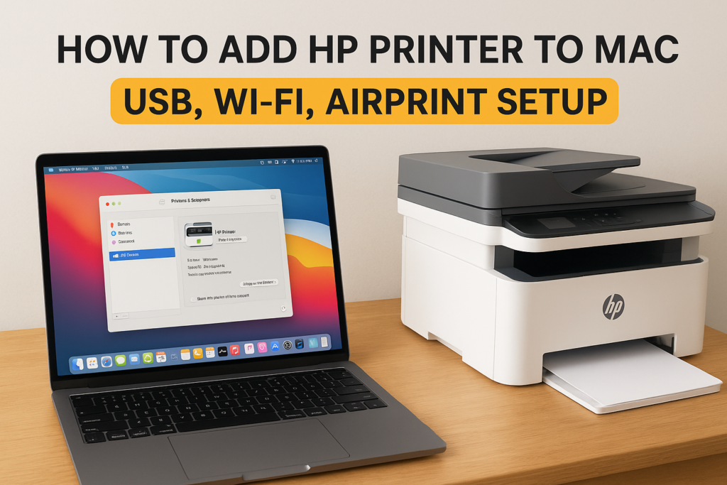 How To Add HP Printer To Mac: USB, Wi-Fi, AirPrint Setup